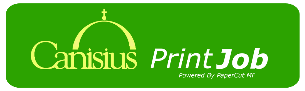 Canisius PrintJob - Click on a button below.